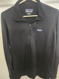 Patagonia Mens Waffle Black Jacket Large Full Zip Waffle Polartec 🔥 - Bild 1 von 7