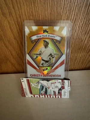 2009 Topps Target Chrome Cereal Refractor Gold Christy Mathewson #GR-11 HOF - Image 1 of 2