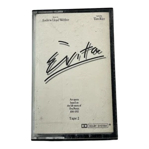Andrew Lloyd Webber EVITA Tape 2 Original Cast Cassette 1976 MCA Records - Picture 1 of 3