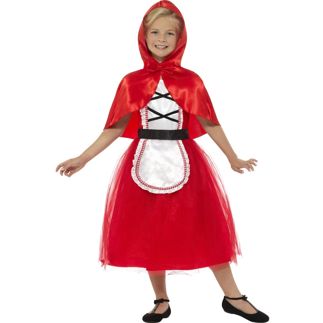 Rotkäppchen-Kostüm Für Mädchen - Karneval & Fasching - Mit Kleid & Kapuzenumhang