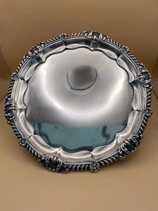 SPLENDID PHILLIP RUNDELL GEORGE III SOLID SILVER SALVER TRAY, 1818 LONDON, 853g - Picture 1 of 24