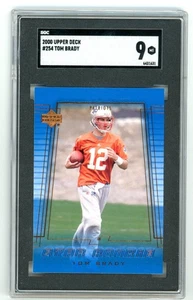 2000 Upper Deck Tom Brady Star Rookie #254 SGC 9 MINT - Picture 1 of 2