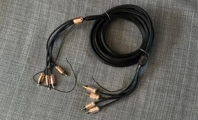 3m 10Ft 4-CH Four Channel RCA Cable NEW IMPROVED WITH AMP ENABLE WIRE - Image 1 of 4