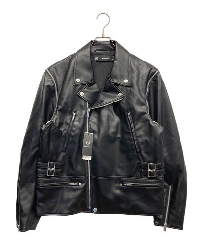 GU × UNDERCOVER Giacca Rider Collaborativa Ecopelle Taglia:L Nero Uomo