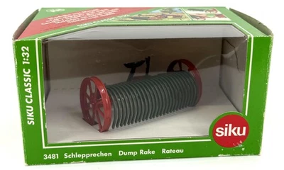 Siku Classic 1:32 Dump Rake 3481 Die-Cast Farm Implement Tractor Accessory Boxed - Image 1 of 4