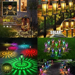Outdoor Solar Garden Lights Waterproof Landscape LED Pathway Yard Decor Lights - Picture 1 of 36