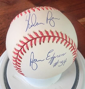 Nolan Ryan Express JSA Signed Ball with Stats  Limited Edition Number 173/324 - Picture 1 of 5