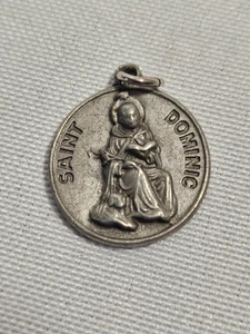 Saint Dominic Metal Pendant 3/4" diameter - Signed - Picture 1 of 5