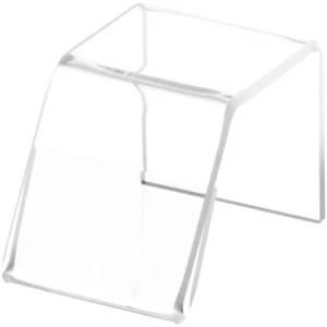 Plymor Clear Acrylic Sign-Holder Riser, 1.25" x 1.25" x 1.75" (1" x 1.25" Sign) - Picture 1 of 1