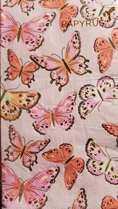 Papyrus 32 rosa Schmetterling Papier GÄSTEHANDTÜCHER Buffet Servietten ~ kostenloser Versand - Bild 1 von 1
