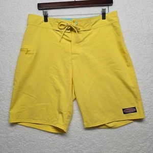 Vineyard Vines Performance Board Shorts Size 32 Yellow Swim Surf Beachwear - Picture 1 of 20