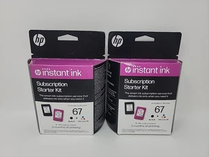 HP 67 2-pack Black / Tri-color Original Ink Cartridges EXP Sep2025 LOT X2 - Picture 1 of 2