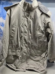 LANDS END POLARTEC Fleece gefütterter Parka mit Kapuze Jacke hellbraun Damengröße XL 16-18W - Bild 1 von 21