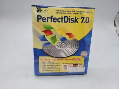 PerfectDisk 7.0 Software Disk Defragment (Raxco, CD-Rom) - Sealed Brand New RARE - Image 1 of 4