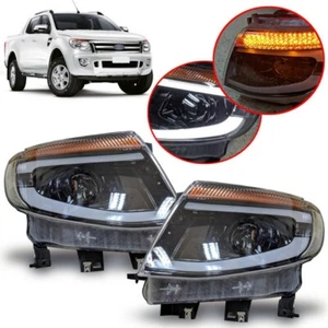 Headlamps Projector Eyes LED BAR Ford Ranger T6 Vitrac WILDTRAK 2012 - 2015 - Picture 1 of 6