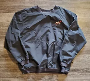 Pullover antivento NASA VINTAGE da uomo taglia XL collo a equipaggio classico nero - Foto 1 di 5