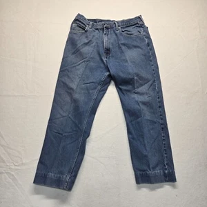 Wrangler Jeans Mens 36x28 Blue Relaxed Fit Straight Leg Med Wash Denim 9760WDR - Picture 1 of 11