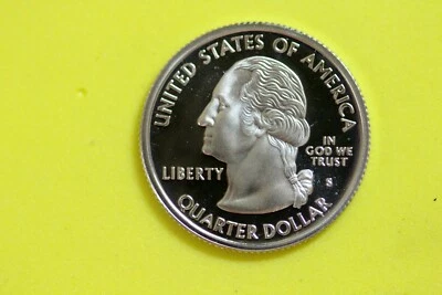 2001 - S PROOF "VERMONT" STATEHOOD Washington Quarter! #J24774 - Image 1 of 2