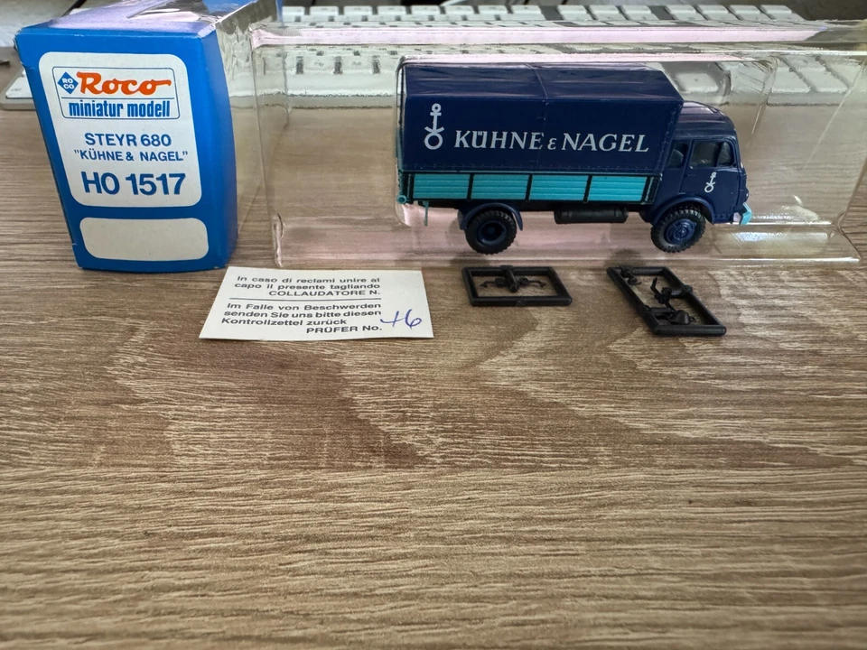 Roco 1517 STEYR 680 Kühne & Nagel 1:87 In OVP Mai Usato - Immagine 1 di 1