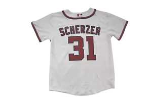Washington Nationals Nike MLB Youth Boys Max Scherzer Cool Base White Jersey NWT - Picture 1 of 2