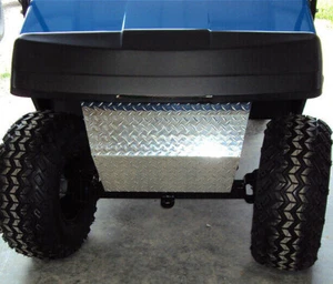 Aluminum Diamond Plate Front Shock Bumper Cover for EZGO TXT Golf Cart - Picture 1 of 7