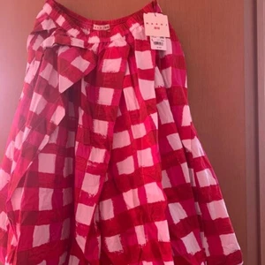 Uniqlo Marni Balloon Shape Skirt Red Checkered Japan Size L (US M) - Picture 1 of 4