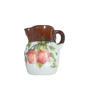 Jarra de cerámica RRP Co Roseville Ohio con manzanas y hojas. - Imagen 1 de 6