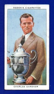 CHARLES GARDNER AIR RACE CHAMPION 1937 OGDEN'S CHAMPIONS OF 1936 #4 VG-EX - Picture 1 of 2