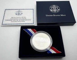 2006 San Francisco Old Mint $1 Commemorative Silver Coin w/Box & COA - Picture 1 of 10