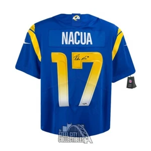 Puka Nacua Autographed Los Angeles Nike Blue Limited Jersey - Fanatics - Picture 1 of 2