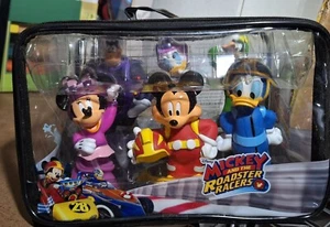 Disney Mickey Mouse And The Roadster Racers Figures Bath Toy Set of 6 / Mesh Bag - Picture 1 of 1