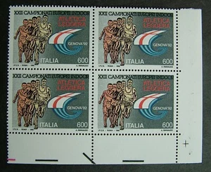 1992 Italy Athletic European Indoor Quartina MNH v4 - Picture 1 of 1