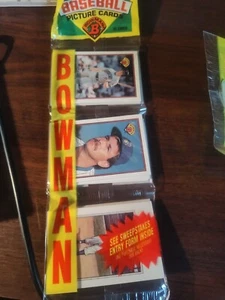 Paquetes de bastidores de béisbol Bowman 1989 sin abrir, 3 bastidores.  Lote 1 - Imagen 1 de 7