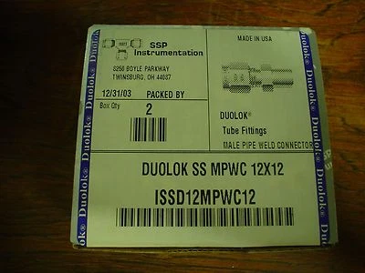 SSP ISSD12MPWC12 3/4" compression x 3/4" Male pipe weld - Image 1 of 3