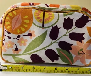 Clinique Colorful Fruit Print Makeup Bag Travel Zipper Pouch Cosmetic Toiletries - Picture 1 of 4