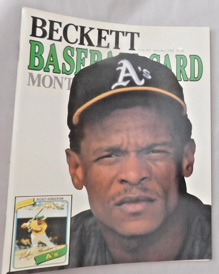 December 1989 Beckett Baseball Monthly - Rickey Henderson Ex++ - Image 1 of 1