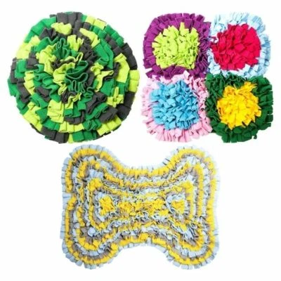 Happy Pet Fluffle Rummaging Dog Mat Puzzle Toy Puppy Treat Snuffle Finder Game - Image 1 of 4