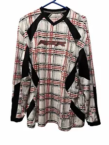 Polaris Red & White Mens 2X RZR Long Sleeve Moisture Wicking Racing Jersey - Picture 1 of 8