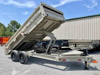 𝐍𝐞𝐰 𝟕' 𝐱 𝟏𝟒' 7GA Floor 𝐃𝐮𝐦𝐩 𝐓𝐫𝐚𝐢𝐥𝐞𝐫 - Spreader Gate - Scissor - Image 1 of 4