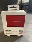 Samsung T7 500GB Portable External SSD - Red (MU-PC500R/AM) BARELY USED