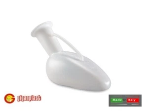 Pappagallo uomo Sanitario con manico per assistenza urina 29x12 Cm. Giganplast - Foto 1 di 2