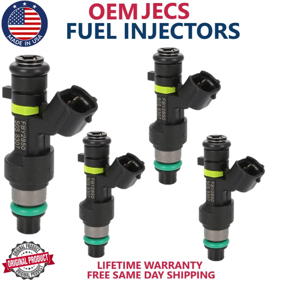Injetores de combustível genuínos JECS x4 para 2009 2010 11 2012 2013 2014 Nissan Cube 1.8L - Imagem 1 de 2