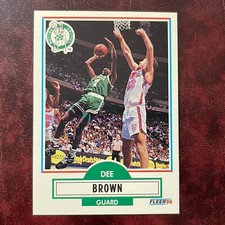 1990-91 Fleer Update Set DEE BROWN ROOKIE #U-6 BOSTON CELTICS ** MINT **