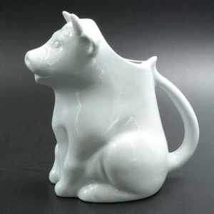 Milchkanne Keramik Milchkännchen sitzende Kuh ca.  20 cm hoch Milchgiesser - Bild 1 von 10