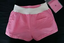 CHANEL Vintage Pink Ribbed Sport Shorts with a Material Sample
