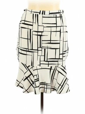 PLEIONE Black White Pull On Print Flare Skirt Size XL NWT Career - Image 1 of 4
