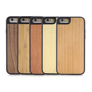 iPhone 6/6s (4.7") Madera + Estuche TPU Nogal Cerezo Arce Palosanto y Bambú - Imagen 1 de 18