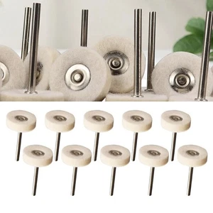 Premium Wool Felt Polishing Wheels Set 10pcs 25mm for Electric Grinding Wheel - Picture 1 of 9