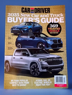 CAR and DRIVER Magazine 2025 Buyer's 369 Trusted Vehicle Reviews Cars Trucks SUV - Image 1 of 3