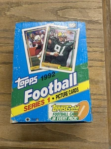 1992 Topps Football Series 1 Wax Box - Picture 1 of 7